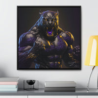 Purple & Gold Panther... Reimagined, Canvas Artwork